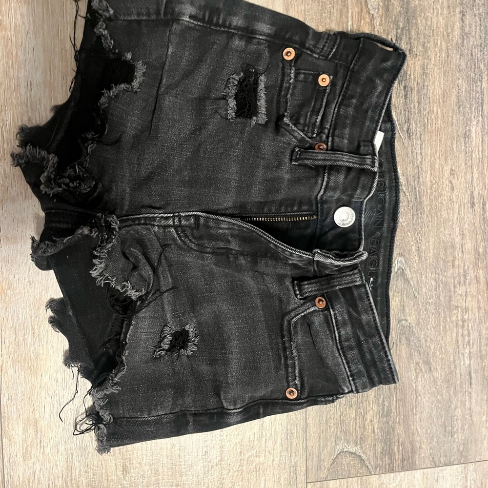 American Eagle Outfitters Black Jean Shorts
